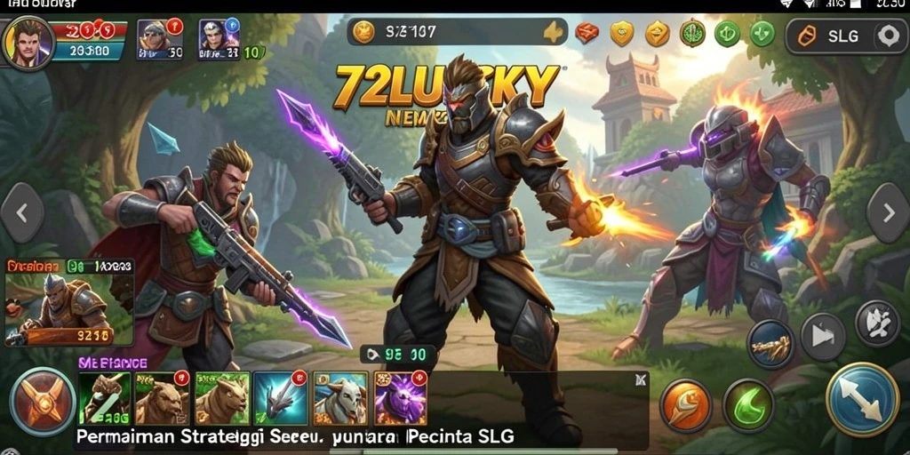 Tampilan menarik gameplay 72LUCKY yang memukau.