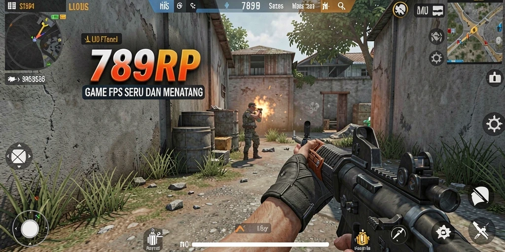 Screenshot gameplay <strong>789RP</strong> yang mendebarkan dengan aksi FPS yang intens.