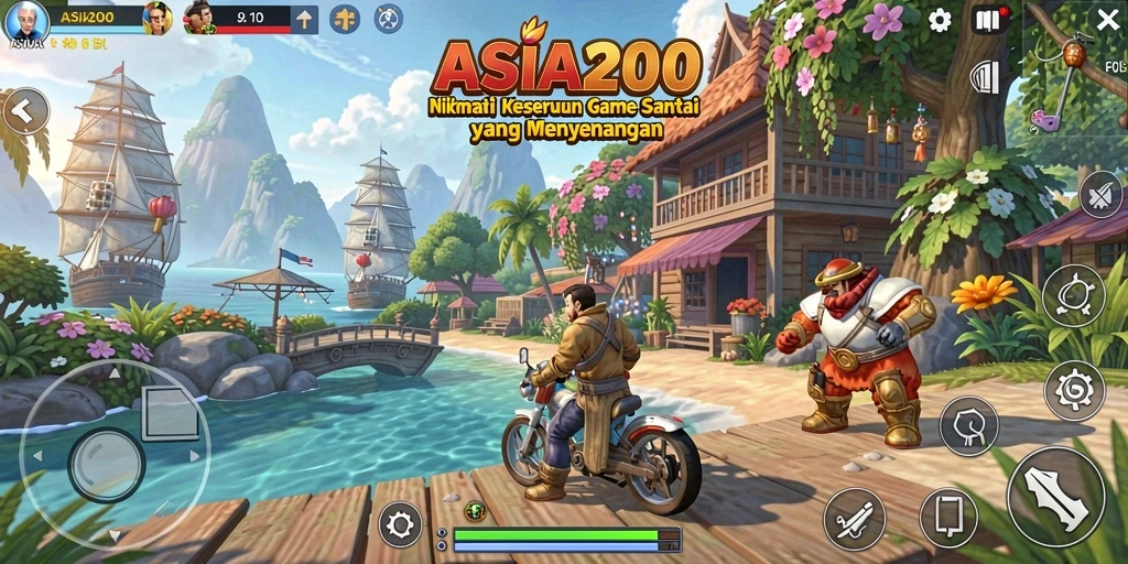 Tampilan gameplay <strong>ASIA200</strong> yang mengasyikkan dan penuh warna.