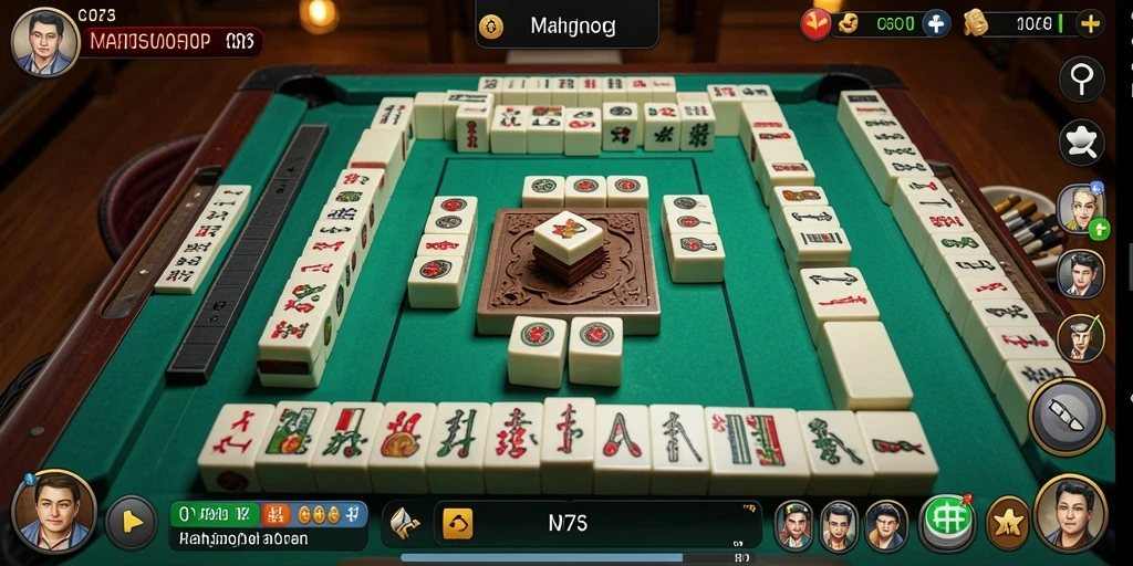 Tampilan gameplay Mahjong yang mengasyikkan dan penuh strategi.