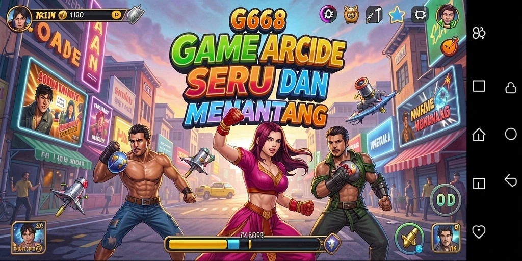 Tampilan permainan G668 yang penuh warna dan menantang.