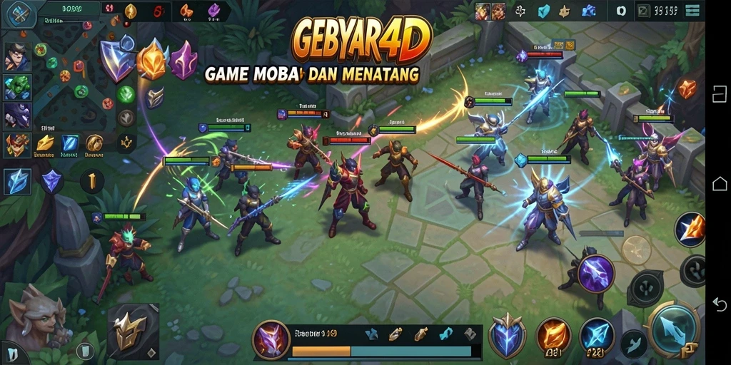 Tampilan gameplay GEBYAR4D yang intens dan mendebarkan.