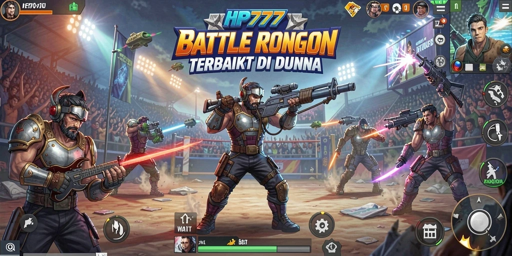 Gameplay seru dari HP777 di medan pertempuran Battle Royale.