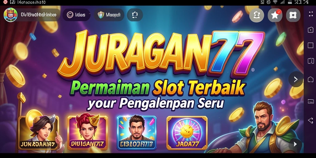 Tampilan gameplay JURAGAN77 yang mengasyikkan dengan banyak tema slot.