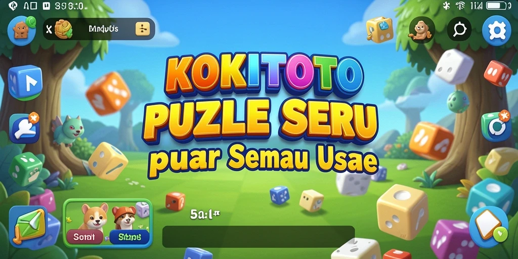 Tampilan gameplay KOKITOTO yang seru dan penuh warna.