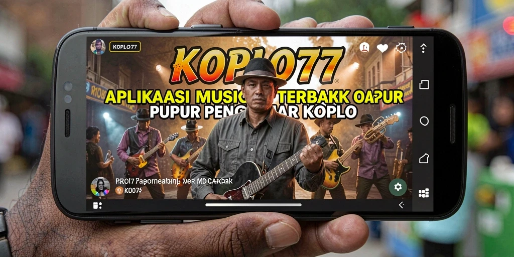 Tampilan antarmuka KOPLO77 menampilkan daftar lagu koplo yang menarik.