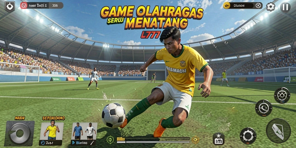 Tampilan gameplay L777 yang mendebarkan dalam pertandingan olahraga.