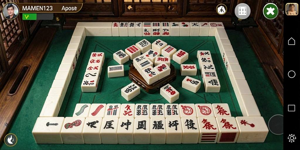 Tampilan gameplay menarik dari MAMEN123 yang penuh warna.