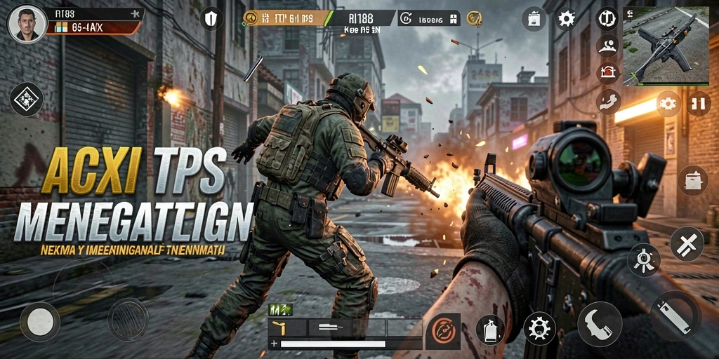 Screenshot gameplay RI188 menampilkan aksi tembak-menembak yang seru.