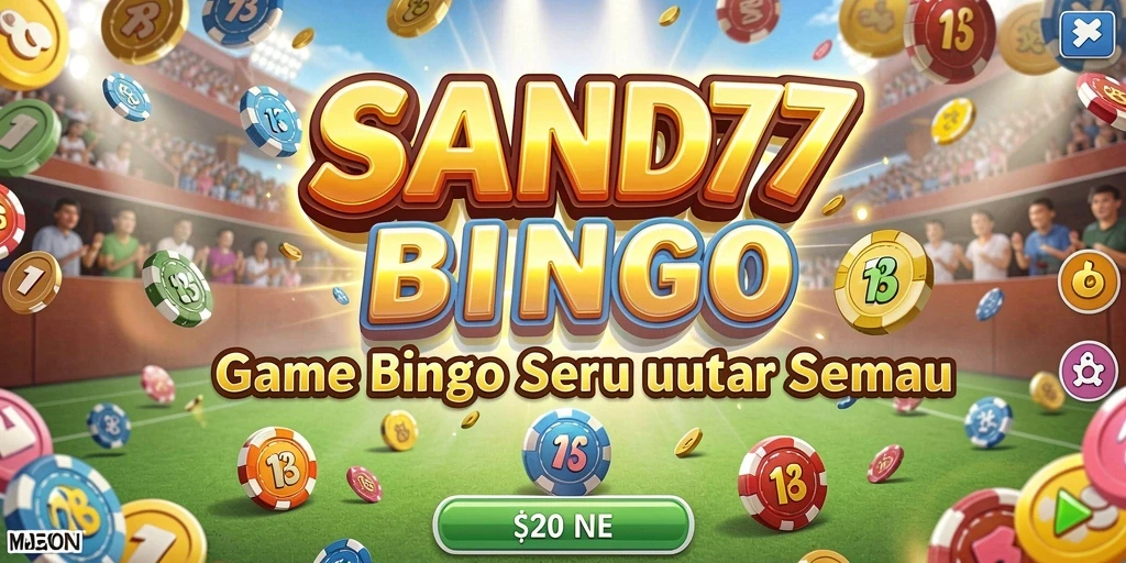 Tampilan gameplay SAND77 dengan suasana penuh semangat Bingo.