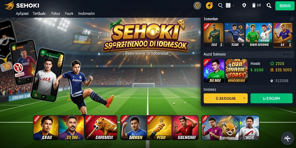 Tampilan antarmuka SEHOKI dengan berbagai pilihan taruhan olahraga.