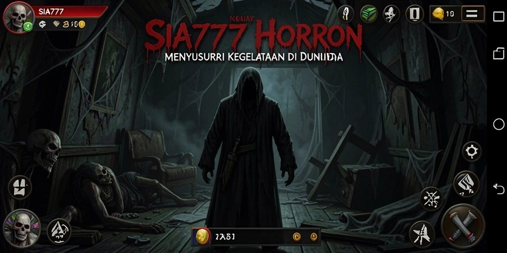 Screenshot gameplay SIA777 menampilkan suasana Horror yang mencekam.