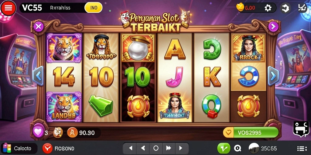 Gameplay menarik pada mesin slot VC55 yang penuh warna.