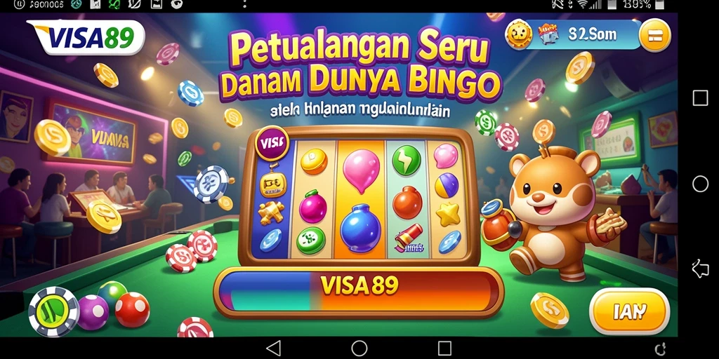 Tampilan gameplay seru dari game Bingo VISA89.