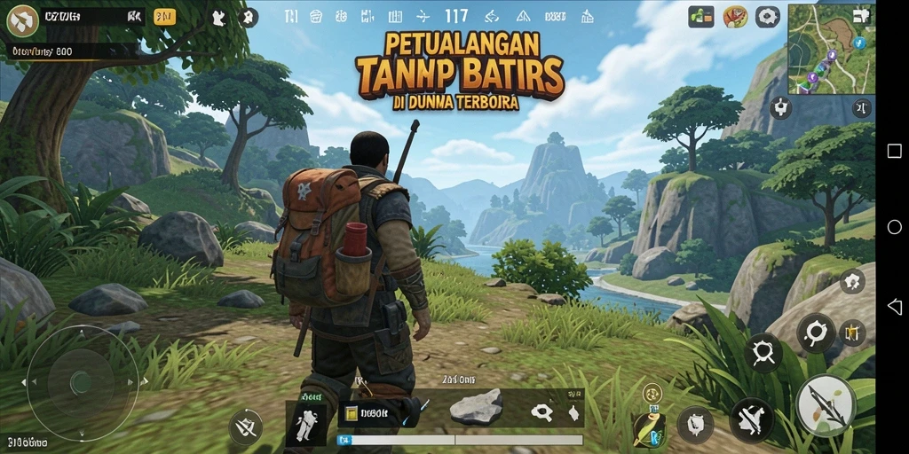 Tampilan gameplay ZK7 yang menakjubkan dan dunia yang luas.